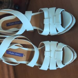 Ralph Lauren Purple high heel (platform) sandals!